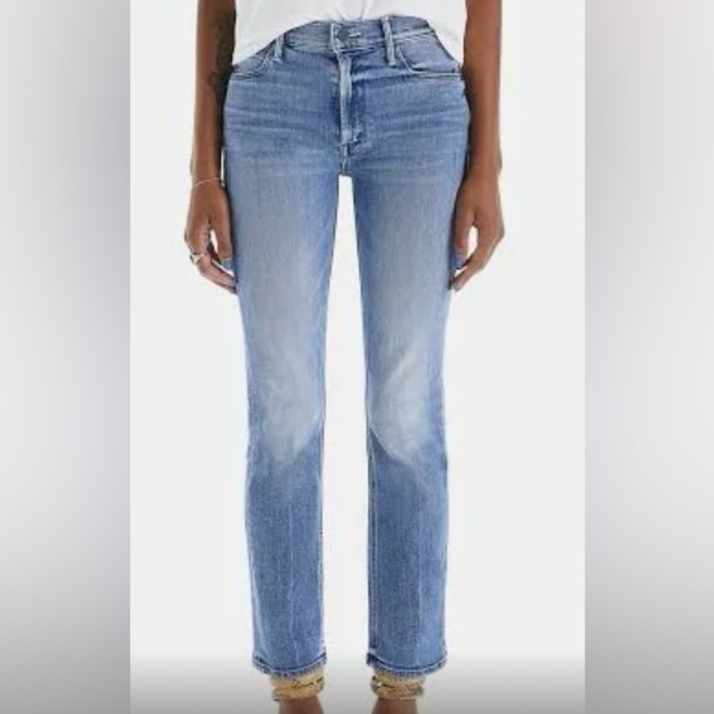 Mother The Dazzler Ankle We the Animals Mid Rise Straight Leg Jeans Size 31